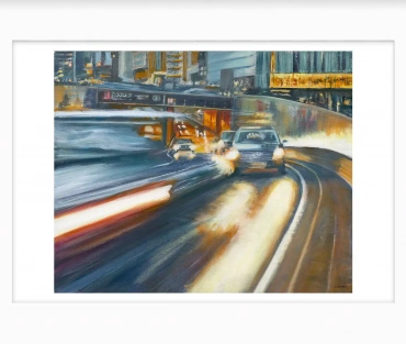 Bristol Street Underpass Giclée Print by Julie Swinsco. Limited edition cityscape print, signed and mounted ready for framing.