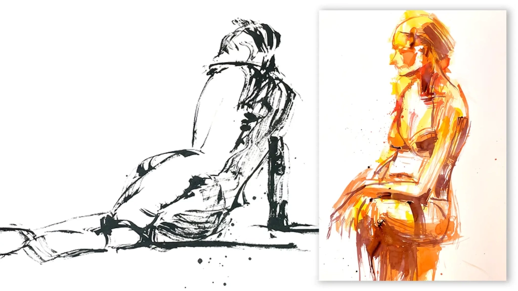 Julie Swinsco - Life Drawing examples